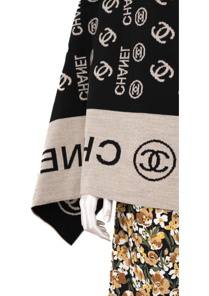 Kadın Kışlık Pamuklu Iplikten Dokuma Bilinen Harf Desenli Geniş Tarz Atkı Şal indirimleri