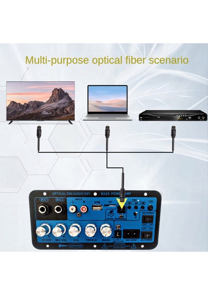 Araba Bluetooth Dijital Amplifikatör Kurulu Çift Mikrofon Bluetooth 5.0 Stereo Amplifikatör Subwoofer Karaoke Amplifikatör Abd Tak (Yurt Dışından)
