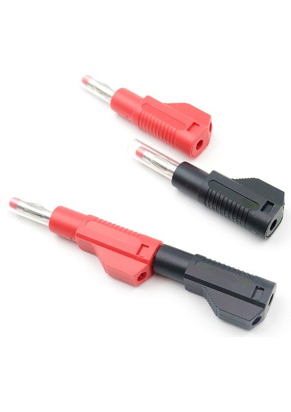 10 Takım Geri Çekilebilir Kılıf 4mm Muz Fiş Konnektörleri Istiflenebilir Tel Lehim Multimetre Test Uçları Fiş Adaptörü (Yurt Dışından) fiyatları