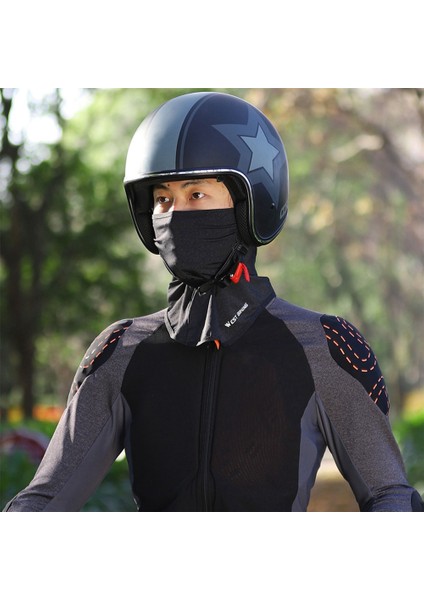 Batı Bısıklet Yaz Buz Ipek Başlık Gözlük Delik Başlık Buz Ipek Güneş Koruyucu Maske Kask Astar Hood, A (Yurt Dışından)