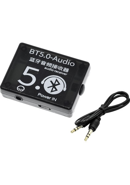 Bt5.0 Ses Alıcısı Mp3 Bluetooth Dekoder Kayıpsız Araba Hoparlör Ses Amplifikatörü Kurulu Kılıf + Aux Ses Kablosu DC3.7-5V (Yurt Dışından)