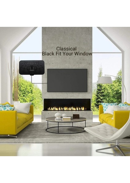 Tv Anteni VHF(170-240MHZ)/UHF(470-860MHZ) Mini Iç Mekan Dijital Hd Tv Anteni Full Hd Kanal Anteni (Yurt Dışından) fiyatları