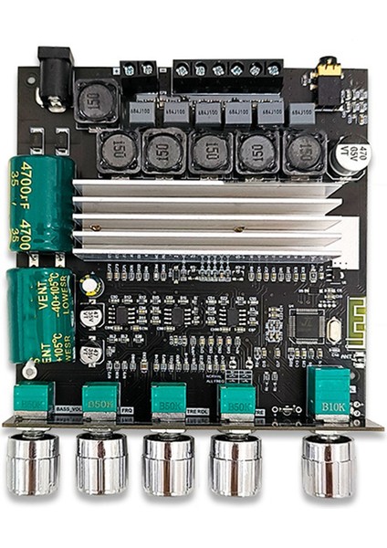 ZK-TB22 5.1bluetooth Güç Amplifikatörü Kurulu 50W Kanal Amplifikatör Kartı, Kabuksuz Ses Kutusu Için 100W Subwoofer ile (Yurt Dışından)