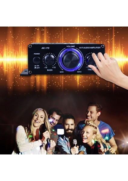 Güç Amplifikatörü Fm Radyo Mini Amplifikatör 400W Hifi Mini Hifi Ses Güç Amplifikatörü Ses Amplifikatörü AK170 Ses Amplifikatörü (Yurt Dışından)