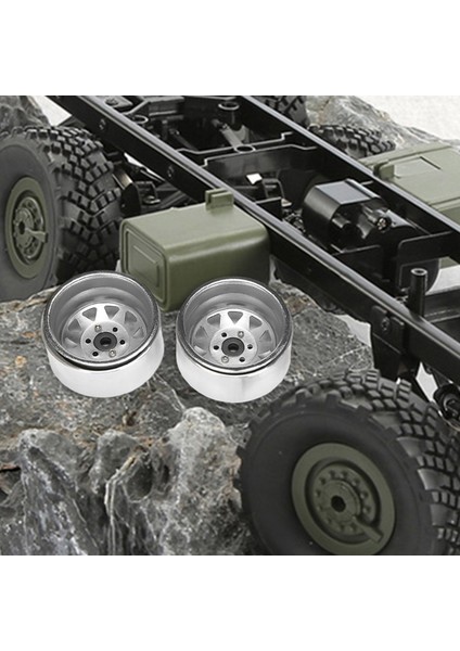 4 Adet Derin Tabak Vagon 1.9 Metal Beadlock Tekerlek Göbeği Jant 1/10 Rc Paletli Eksenel SCX10 90046 Traxxas Trx4 RC4WD D90,1 (Yurt Dışından)