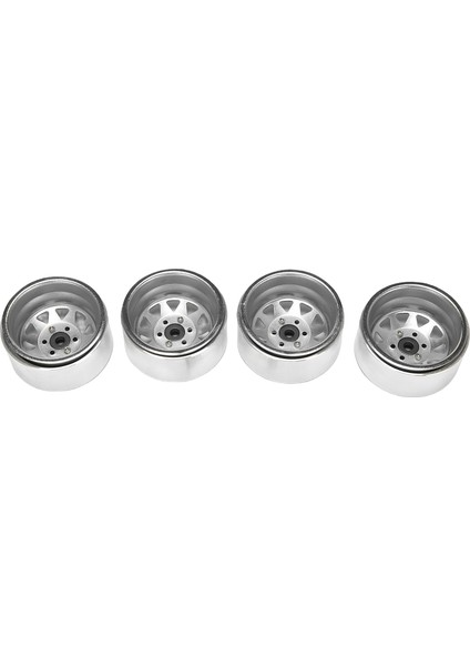 4 Adet Derin Tabak Vagon 1.9 Metal Beadlock Tekerlek Göbeği Jant 1/10 Rc Paletli Eksenel SCX10 90046 Traxxas Trx4 RC4WD D90,1 (Yurt Dışından)