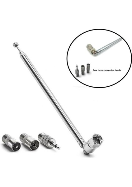 Çubuk Anten 3.5mm Adaptör Fm Radyo Anteni Yedek Teleskopik Vida F Tipi Erkek Fiş Konnektörü Av Stereo Alıcı (Yurt Dışından) fırsatları