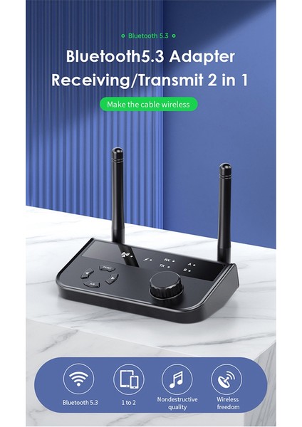 Çok Noktalı Bluetooth 5.3 Kablosuz Av Alıcısı-Vericisi Alıcı 3.5mm Aux 2 Rca Stereo Müzik Kablosuz Adaptör 2-In-1 Araba Tv Pc Için (Yurt Dışından) fırsatları