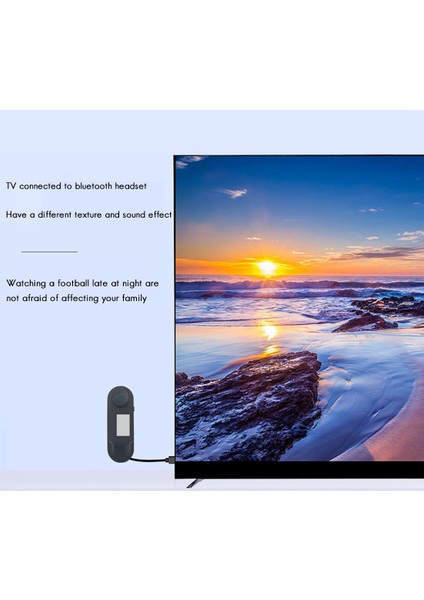 Ekranlı LCD USB Bluetooth Ses Alıcı Verici Tv Bilgisayar Ses Verici (Yurt Dışından)