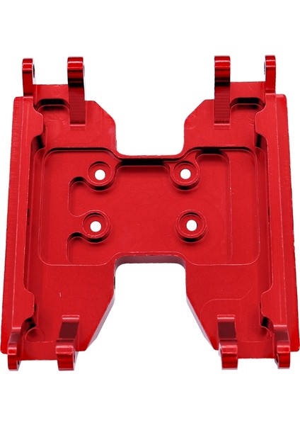 Metal Merkezi Şanzıman Kızak Plakası Şanzıman Montajı Eksenel UTB18 Capra 1/18 Rc Paletli Araba Yükseltme Parçaları, Kırmızı (Yurt Dışından)