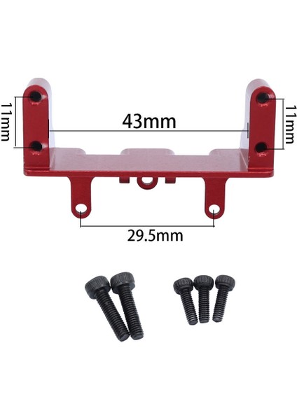 Metal Ön Aks Servo Montaj Braketi Eksenel UTB18 Capra 1/18 Rc Paletli Araba Yükseltme Parçaları Aksesuarları, 2 (Yurt Dışından) modelleri