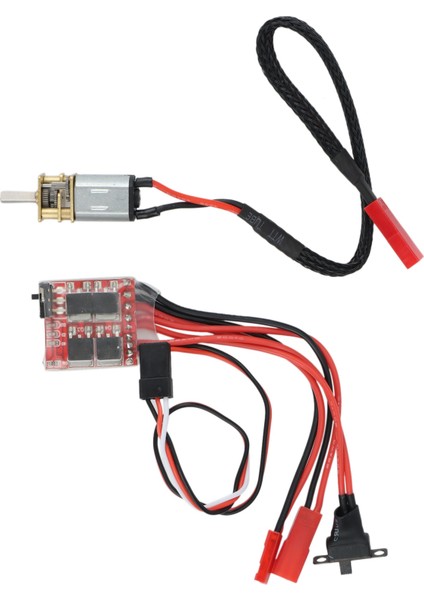 N20 Mini Metal Dişli Motor 200RPM Dc Motor ve 30A Esc Orlando Hunter 1/35 Rc Araba Yükseltme Parçaları (Yurt Dışından)