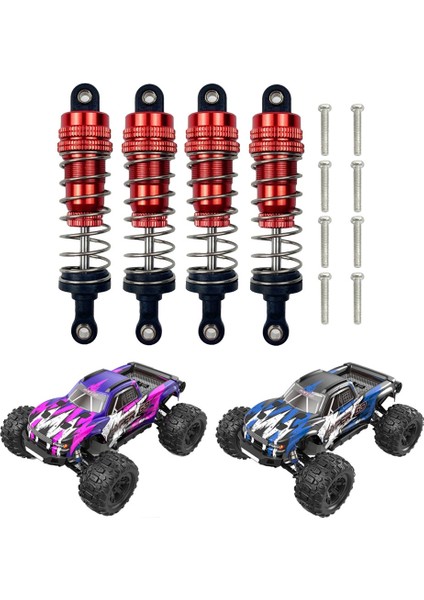 4 Adet Metal Ön ve Arka Yağ Amortisör Damperi Mjx H16 16207 16208 16209 16210 1/16 Rc Araba Yükseltme Parçaları, 1 (Yurt Dışından)