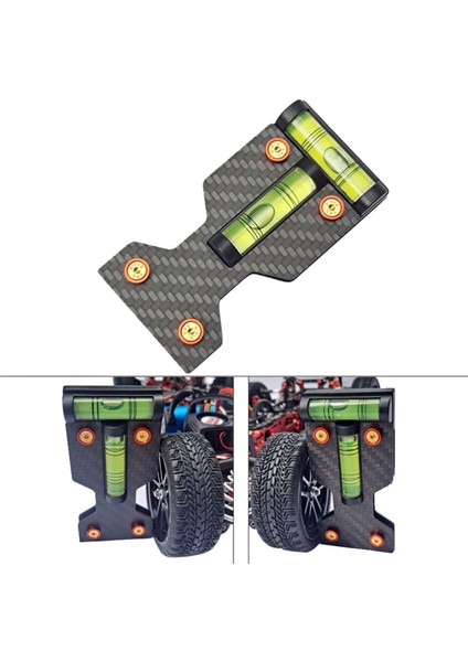 Rc Drift Touring Buggy Araba Jant Lastik Denge Aracı Tekerlek Hizalama Iletki Açı Bulucu Seviye Açısı Cetvel (Yurt Dışından)