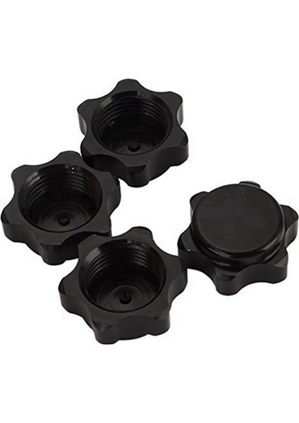4 Adet Alüminyum Jant Göbeği Kapağı Anti-Toz Kapağı 17MM Altıgen Somun 1/8 Rc Araba Için, Siyah (Yurt Dışından) indirimleri