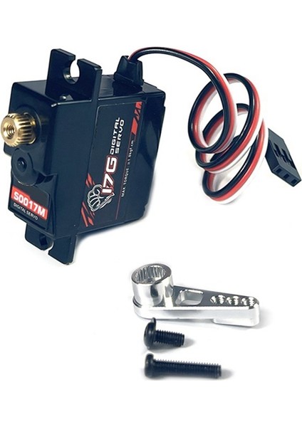 17G 3.5 kg Metal Dişli Dijital Servo ve Metal Servo Kol S0017M Wpl C14 C24 Mn D90 MN99S Rc Araba Yükseltme Parçaları, 3 (Yurt Dışından)
