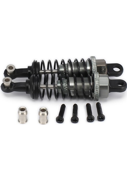 2 Adet Yağ Ayarlanabilir 65MM Amortisör Damperi Rc Araba Için 1/18 Wltoys A959 A969 A979 K929 Hpi Hsp Traxxas Losi Tamiya, Titanyum (Yurt Dışından)