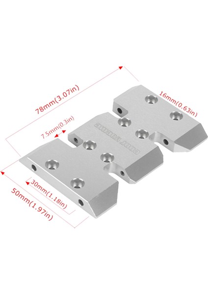Serın Yarış Lcg Alt Ağırlık Merkezi Metal Çeviri Kızak Plakası 1/10 Rc Paletli Eksenel SCX10 Iı Iıı Capra Yükseltme Parçaları (Yurt Dışından)
