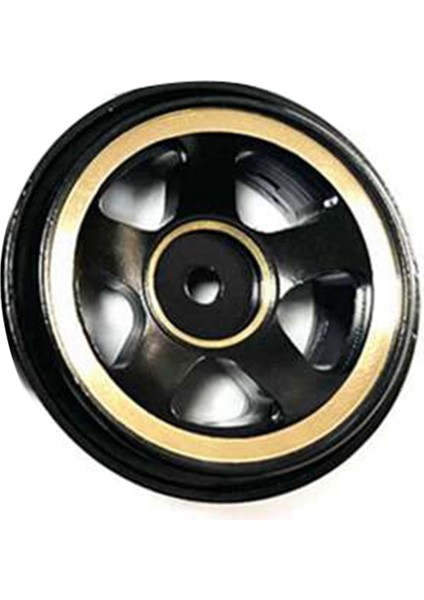 4pcs Pirinç 1.0 Beadlock Wheel Jant Tekerlek Hub Monsefe Ağırlık Eksenel SCX24 1/24 Rc Paletli Araba Yükseltmeleri Parçalar, Siyah (Yurt Dışından)