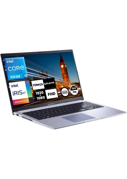 Vivobook 15 Intel Core I5-1235U 16GB 512GB SSD 15.6" Fhd Freedos Taşınabilir Bilgisayar X1502ZA-EJ1068001