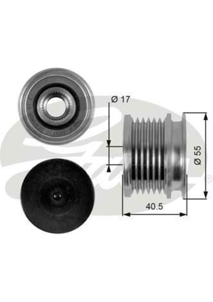 OAP7057 Alternatör Kasnagı Mercedes C Serı Sprınter 00-06 98-00 Vıto