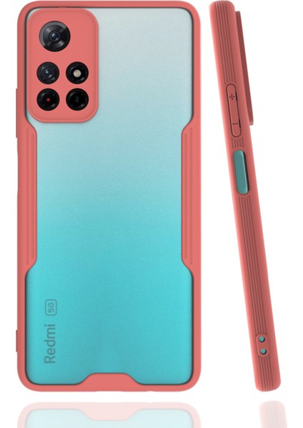 Xiaomi Redmi Note 11T Kılıf Platin Silikon - Pembe