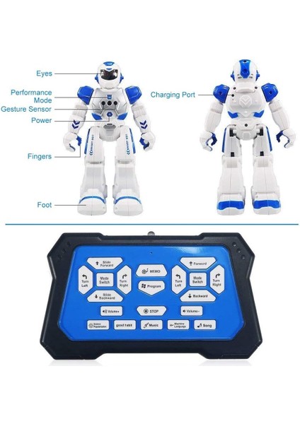 Lx-Dans Eden Robot-Mavi Ingilizce, Hareket Sensörlü (Yurt Dışından)