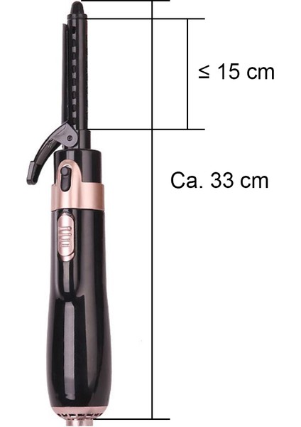 Çok Fonksiyonlu Saç Maşası 4'ü 1 Arada Sıcak Hava Tarağı (Yurt Dışından)