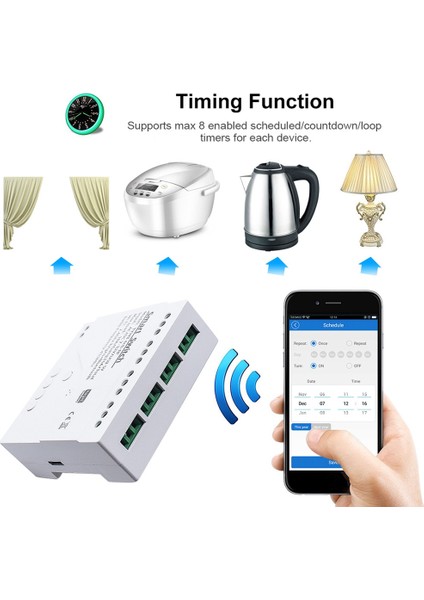 Tuya Akıllı Anahtar Wifi Dıy Zamanlayıcı + Uzaktan Ac/dc 7-32 V 4ch Rf Smartlife Ev Otomasyon Modülü Alexa Google Ev Için (Yurt Dışından)