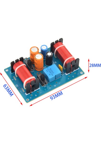 Adet 150W 3 Yollu Ses Hoparlör Crossover Tiz Orta Kademe Bas Kitaplık Araba Hoparlörleri Filtre Frekans Bölücü Crossover (Yurt Dışından)