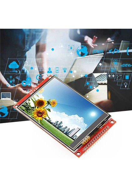 3,2 Inç Spı LCD Modül Rgb 65K Renkli 240X320 Tft Modülü ILI9341 En Az 4 Io 3,3V Kaplar (Dokunmatik MSP3218 Ile) (Yurt Dışından)
