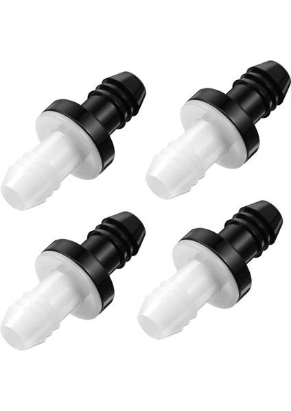 4 Adet Çek Valf 3/8 Inç 10 mm Abs Plug-In Çek Valf Akaryakıt Su Gaz Hava Tek Yönlü Çek Valf Sıvılar Için (Yurt Dışından)