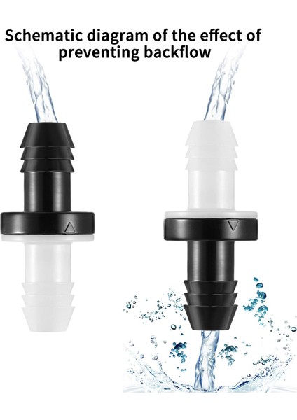 4 Adet Çek Valf 3/8 Inç 10 mm Abs Plug-In Çek Valf Akaryakıt Su Gaz Hava Tek Yönlü Çek Valf Sıvılar Için (Yurt Dışından)