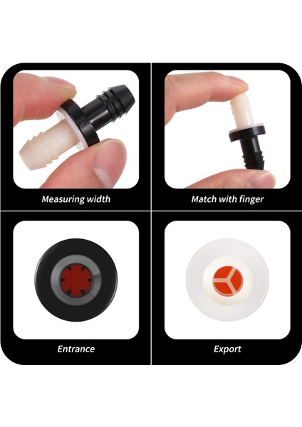 4 Adet Çek Valf 3/8 Inç 10 mm Abs Plug-In Çek Valf Akaryakıt Su Gaz Hava Tek Yönlü Çek Valf Sıvılar Için (Yurt Dışından)