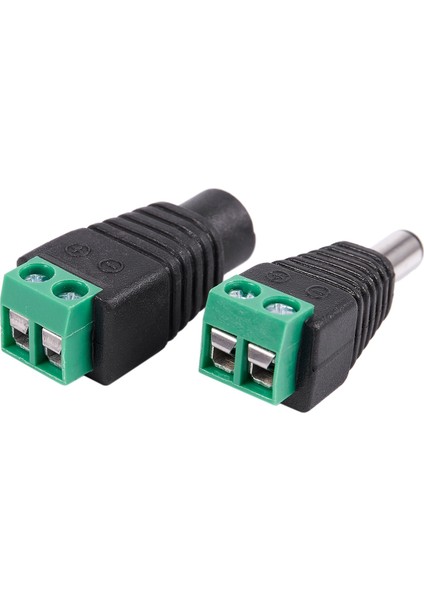 Adet 5.5x2.1mm Dişi + Erkek Cctv Dc Güç Konektörü Adaptörü Onarım Parçası (Yurt Dışından)