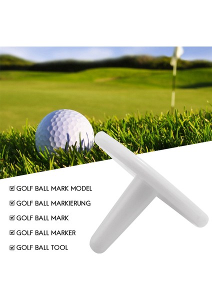 50 Pcs Golf Topu Işaretleyici 18MM Rastgele Renk (Yurt Dışından)