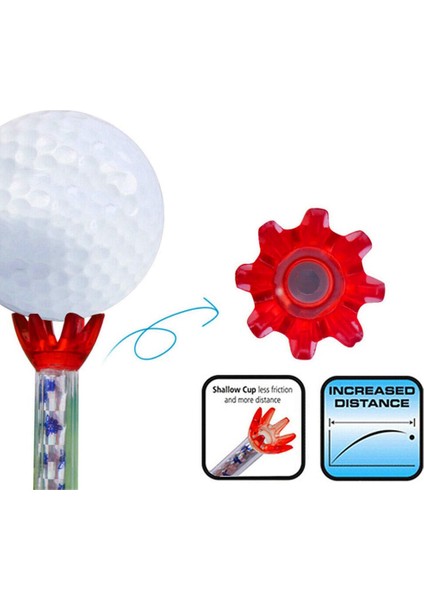 Golf Tee Kırılmaz Plastik Manyetik 80 mm Uzun Toplu Yeniden Kullanılabilir 12 Paket Mavi Kırmızı Esnek Mıknatıs Tee Kaldırma Adımı (Yurt Dışından)