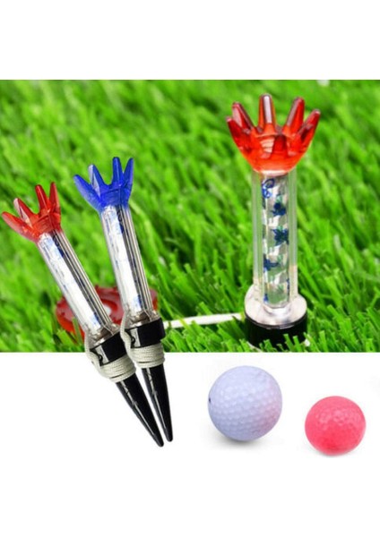 Golf Tee Kırılmaz Plastik Manyetik 80 mm Uzun Toplu Yeniden Kullanılabilir 12 Paket Mavi Kırmızı Esnek Mıknatıs Tee Kaldırma Adımı (Yurt Dışından)