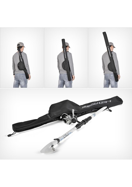 Leo Olta Makarası Çantası Olta Saklama Çantası Taşınabilir Çubuk Takımı Aracı Taşıma Çantası Balıkçılık Omuz Çantaları 126 cm (Yurt Dışından) modelleri