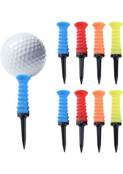 10 Adet Golf Topu Topu Tırnak Spor Eğitim Yardımları Açık Plastik Golf Eğitim Malzemeleri Topu Damızlık Golf Çivi, Sarı (Yurt Dışından)