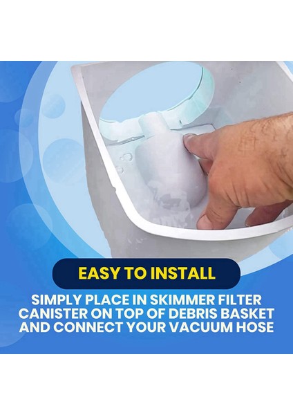 Summer Waves Vakum Plakası Adaptörü Için, Polygroup Skimmer Filtre Pompa Sistemlerine Uygun, 2'li Paket (Yurt Dışından)