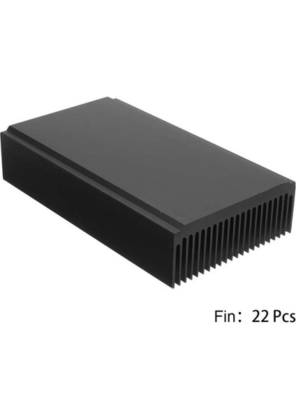 Alüminyum Büyük Soğutucu 4,72 x 2,72 x 1,06 Inç /120 x 69 x 27 mm Isı Emici Soğutma Siyah Oksit Radyatör 22 Fin (Yurt Dışından)