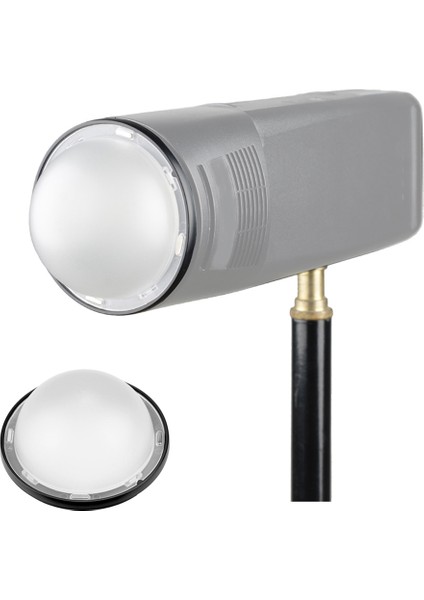 Godox H200R AK-R11 Yuvarlak Flaş Kafası Için Uyumlu Kubbe Difüzör Godox V1 Flaş Serisi V1-S V1-N V1-C AD200 Pro AD200 (Yurt Dışından)
