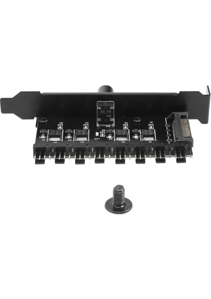 Pc 8 Kanal Fan Hub Soğutma Fanı Hız Kontrol Cihazı Cpu Kasası Için HDD VGA Pwm Fan Pcı Braketi Güç 12 V Fan (Sata) (Yurt Dışından)