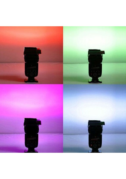12 Renk/set Flaş Speedlite Renk Filtreleri Kartları Canon/nikon Kamera Fotoğraf Jelleri Filtre Flaş Speedlight (Yurt Dışından)