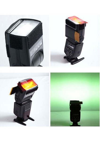 12 Renk/set Flaş Speedlite Renk Filtreleri Kartları Canon/nikon Kamera Fotoğraf Jelleri Filtre Flaş Speedlight (Yurt Dışından)