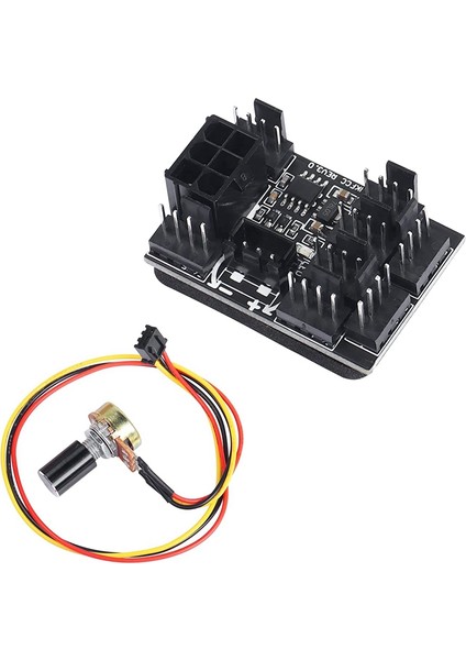 3 Pin 4 Pin Fan Adaptörü Pwm Pc Şasi Soğutma Fanı Hub Vali 8 Yollu Splitter 12 V Hız Kontrol Cihazı 6pin Güç Bağlantı Noktası ile (Yurt Dışından)