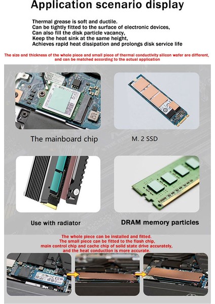 M.2 SSD Katı Hal Sürücü Radyatör Nvme Isı Emici M.2 2280 SSD Isı Emici Dizüstü Katı Hal Sürücü Adanmış (Yurt Dışından)