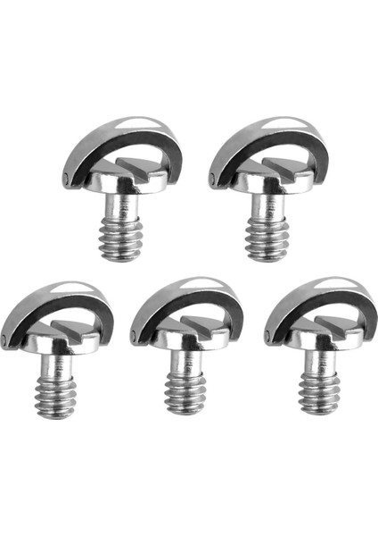 5 Paket 1/4 Inç Hızlı Bırakma Plakası Montaj Vidası D-Halka D Mili Qr Vida Adaptörü Dslr Kamera Tripodu Için Montaj Monopod Qr Plaka Ballhead Sabitleyici (Yurt Dışından)