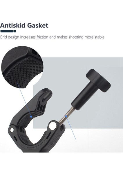 GOPRO11 10 9 Kamera Bisiklet Montaj Aksamı Bisiklet Motosiklet Braketi Tutucu Gopro Eylem Kamera Standı Çerçeve Klip, B (Yurt Dışından)